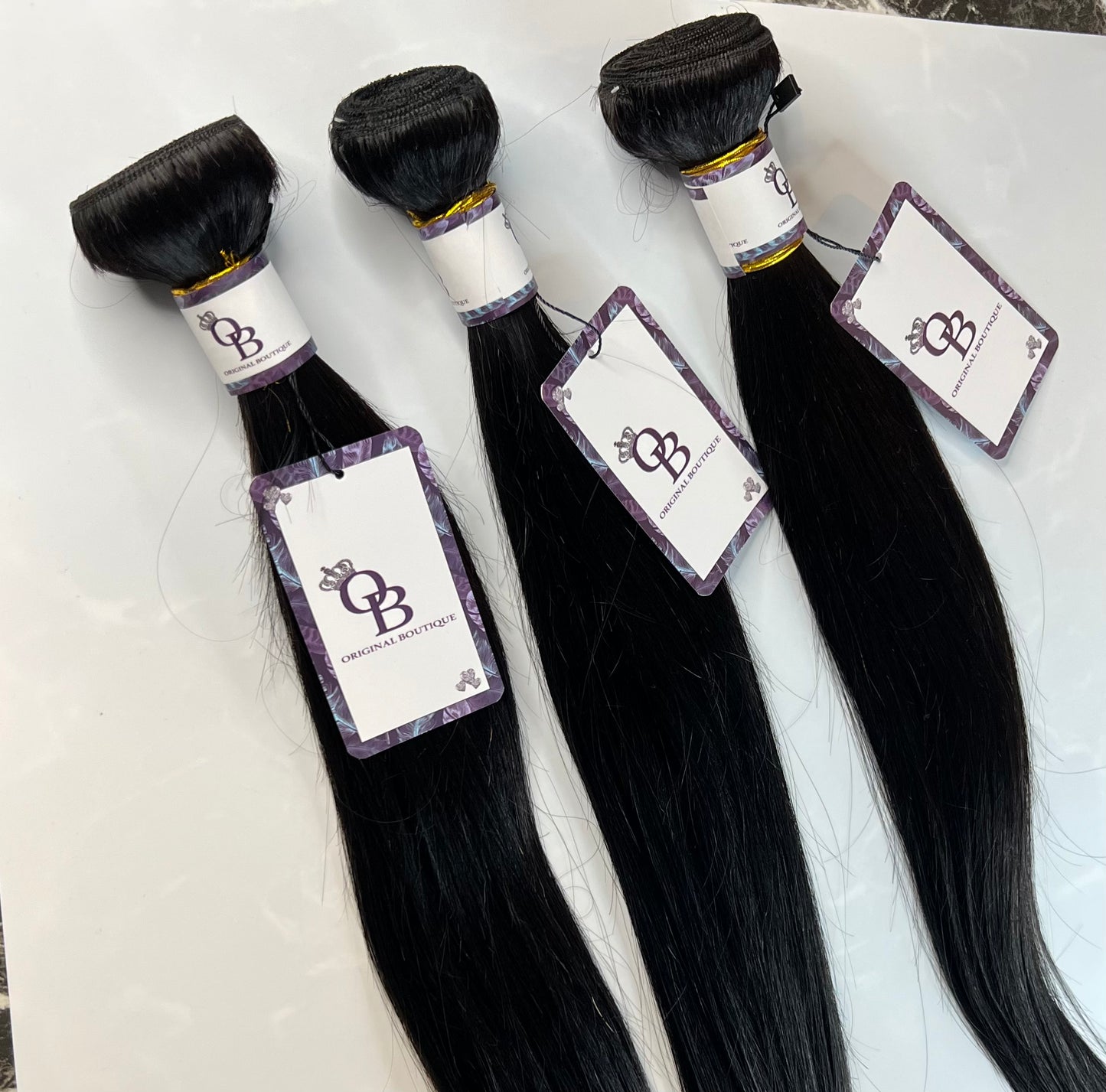 GOLD COLLECTION 3 BUNDLES - Brazilian Straight 100% Human Hair